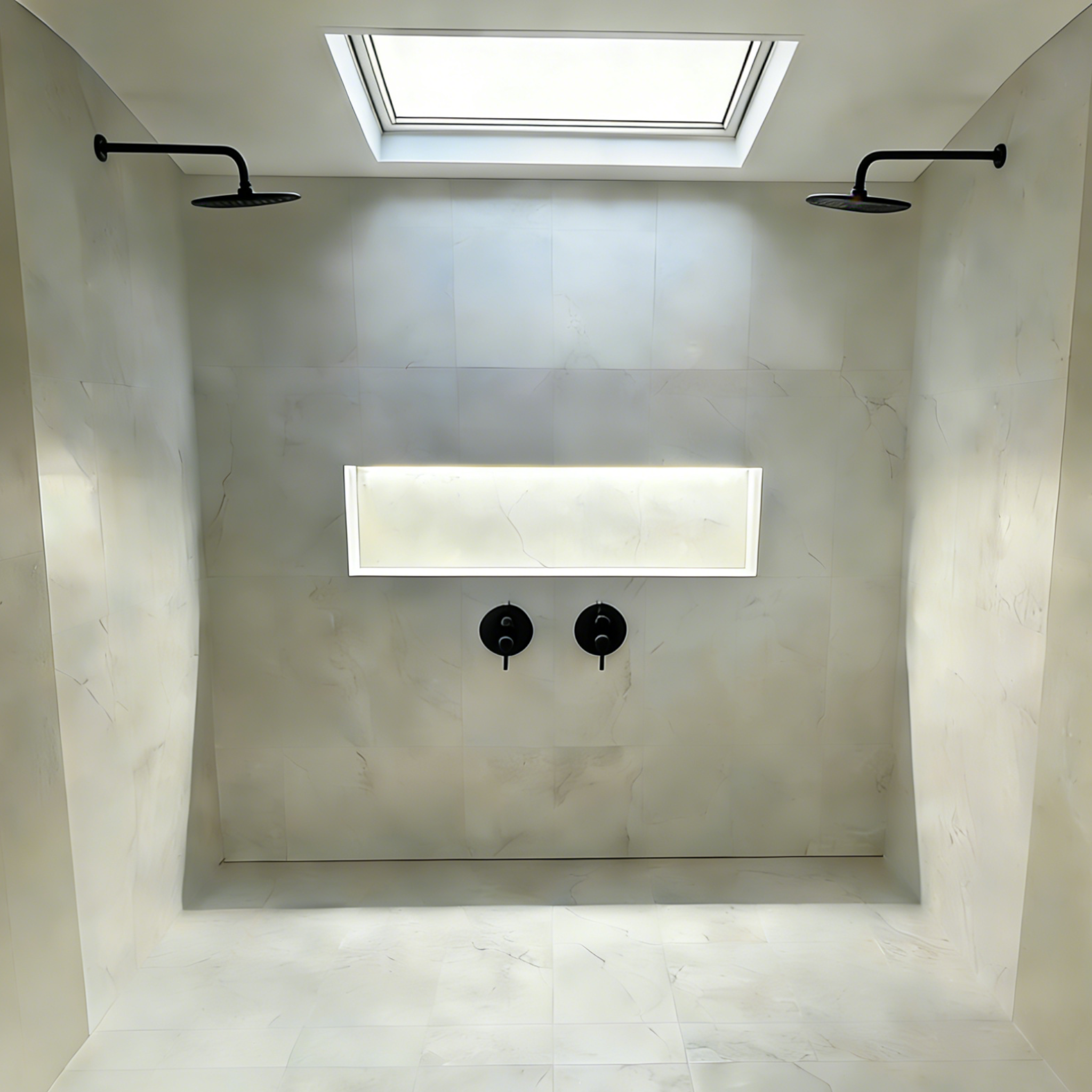 Aquaiaw Shower Arm and O-Ring Flange, 12 inch, Solid Brass, Round, Both Soldered 1/2 NPT Tapered Threads, Wall Mount, Matte Black