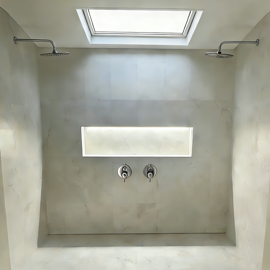 Aquaiaw Shower Arm and O-Ring Flange, 12 inch, Solid Brass, Round, Both Soldered 1/2 NPT Tapered Threads, Wall Mount, Polished Chrome