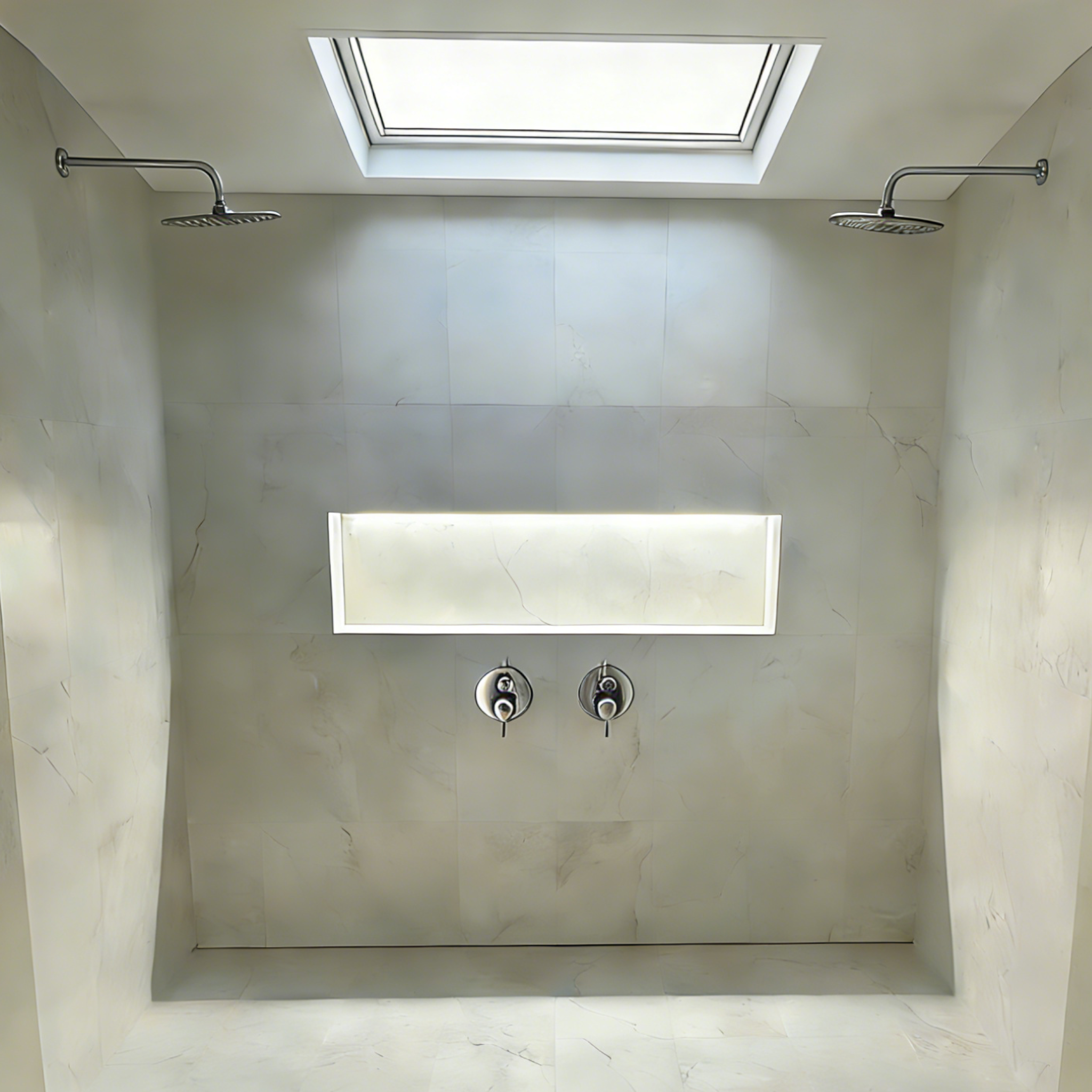 Aquaiaw Shower Arm and O-Ring Flange, 12 inch, Solid Brass, Round, Both Soldered 1/2 NPT Tapered Threads, Wall Mount, Polished Chrome