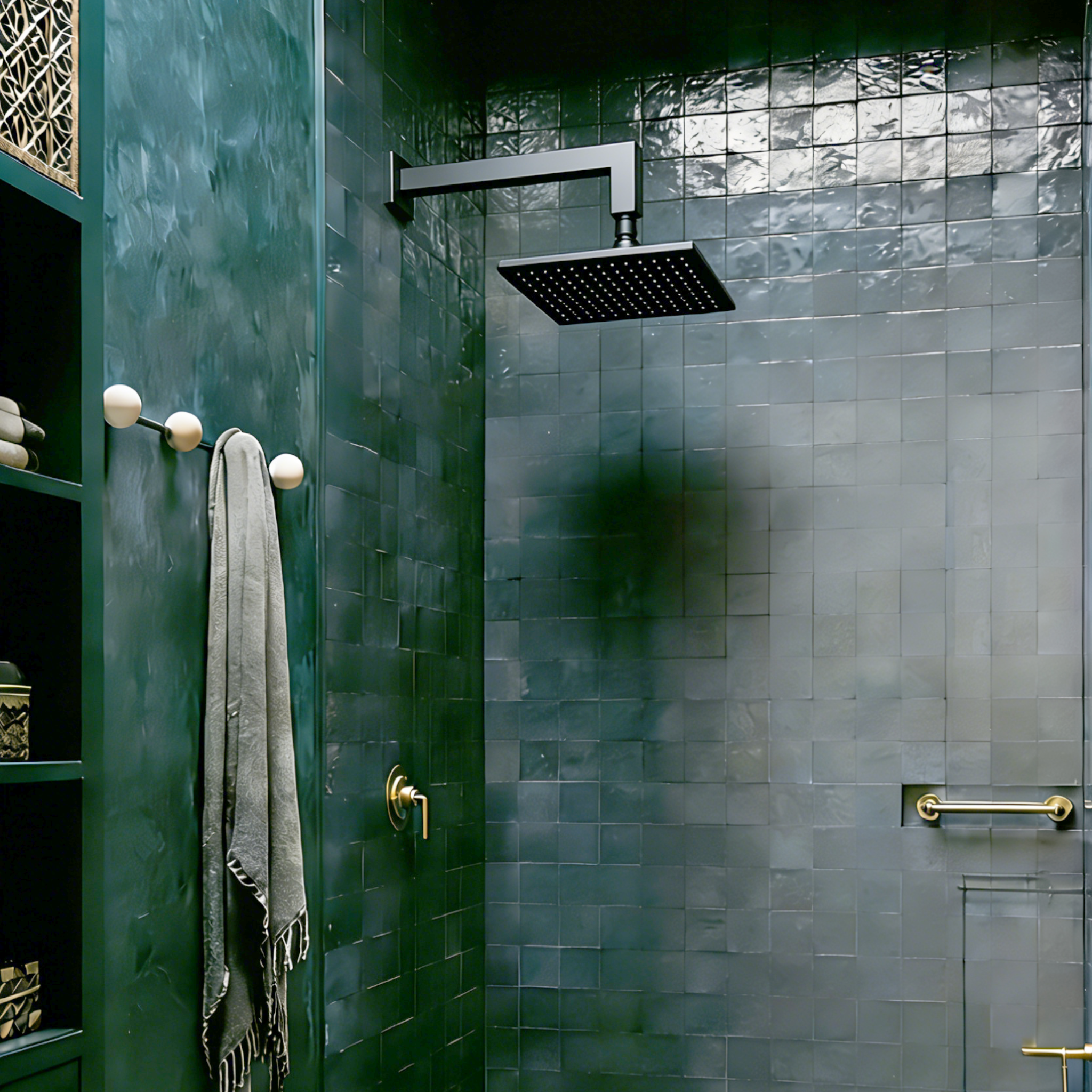 Aquaiaw Square Shower Arm and Anti-Scratch O-Ring Flange, 12 inch, Solid Brass, Soldered 90 Degree Drop, Both Soldered 1/2 NPT Tapered Threads, Wall Mount, Matte Black