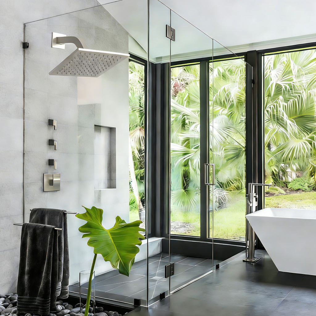 Aquaiaw Square Shower Arm and Anti-Scratch O-Ring Flange, 6 inch, Solid Brass, Both Soldered 1/2 NPT Tapered Threads, Wall Mount, PVD Brushed Nickel