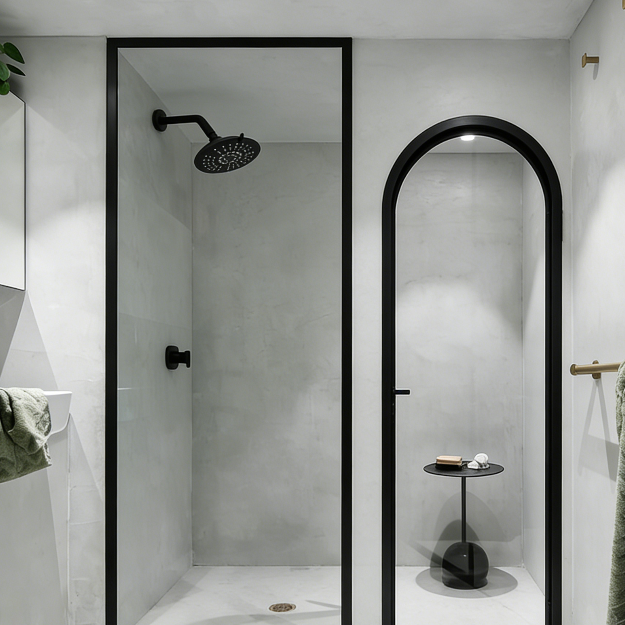 Aquaiaw Shower Arm and O-Ring Flange, 8 inch, Solid Brass, Round, Both Soldered 1/2 NPT Tapered Threads, Wall Mount, Matte Black