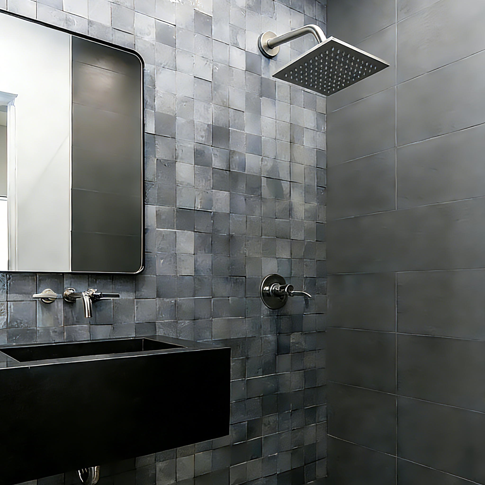 Aquaiaw Shower Arm and O-Ring Flange, 8 inch, Solid Brass, Round, Both Soldered 1/2 NPT Tapered Threads, Wall Mount, PVD Brushed Nickel