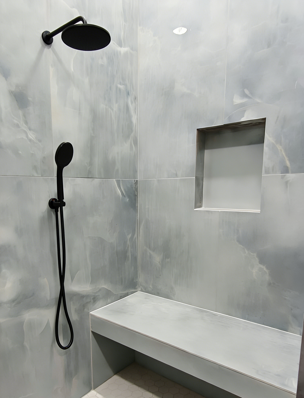 Aquaiaw Wall Supply Elbow with O-Ring Flange, with Handheld Showerhead Holder, Solid Brass, Round, Tapered 1/2 NPT Female Inlet, G1/2 Outlet, Electroplate Matte Black