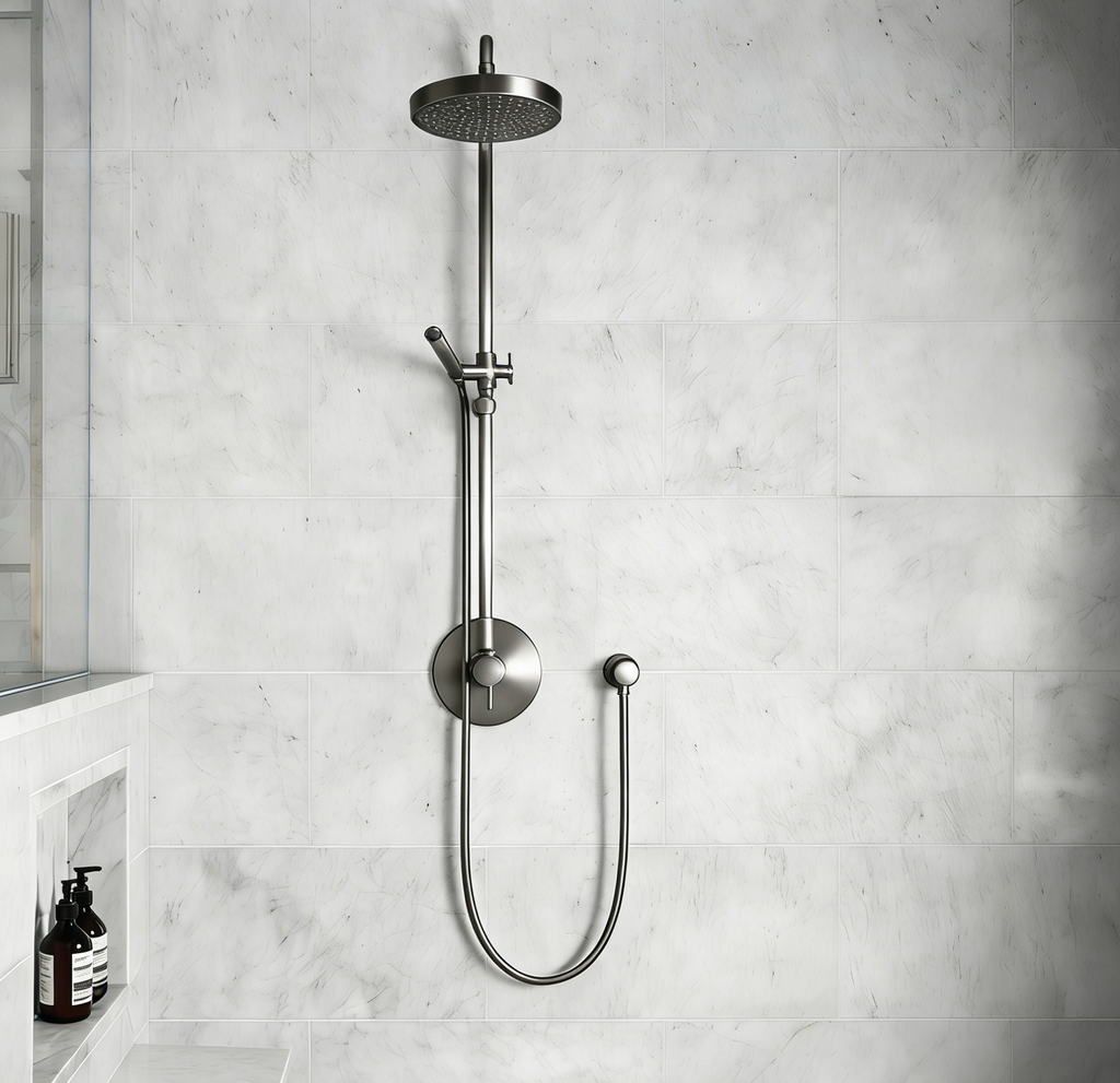 Aquaiaw Round Wall Supply Elbow with O-Ring Flange, Tapered 1/2 NPT Female Inlet, Heavy-Duty Solid Brass, G1/2 Outlet, PVD Brushed Nickel