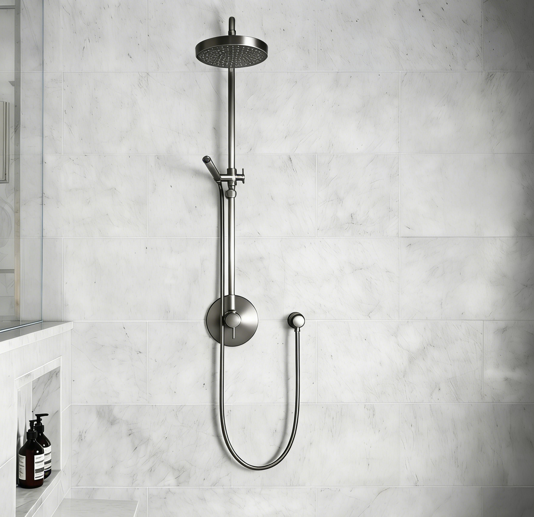 Aquaiaw Round Wall Supply Elbow with O-Ring Flange, Tapered 1/2 NPT Female Inlet, Heavy-Duty Solid Brass, G1/2 Outlet, PVD Brushed Nickel